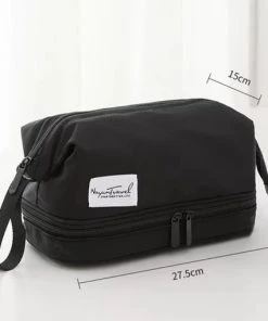Goedkoopste ✔️ Nayun Travel Toilettas - Dubbele Bodem - Zwart - Beugelsluiting - Beautycase - Organizer - Reistas ???? -Herschel Shop 550x509 1
