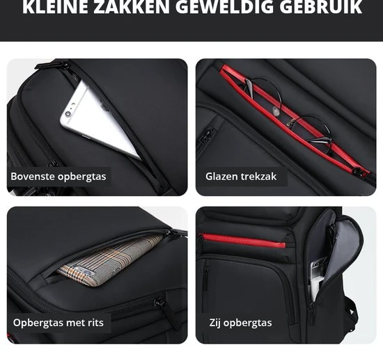 Nieuw ???? Brandie® - Rugzak - Laptop Rugzak Tot 15.6 Inch Voor Unisex - Schooltas - Waterdicht - Anti-diefstal TSA Slot - Capaciteit 39L - USB Poort - Met Regenhoes - Schoudertas Voor Reizen En Zakelijk Werk - Gewicht 1.3KG - Maat 30*22*46 Inch - Zwart Gery ⌛ 10 Nieuw ???? Brandie® - Rugzak - Laptop Rugzak Tot 15.6 Inch Voor Unisex - Schooltas - Waterdicht - Anti-diefstal TSA Slot - Capaciteit 39L - USB Poort - Met Regenhoes - Schoudertas Voor Reizen En Zakelijk Werk - Gewicht 1.3KG - Maat 30*22*46 Inch - Zwart Gery ⌛ - Afbeelding 8