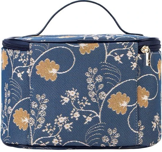 Beste Pirce ???? Signare - Toilettas - Gobelin - Austen Blue - Jane Austen - Blauw - Bloemen ???? 4 Beste Pirce ???? Signare - Toilettas - Gobelin - Austen Blue - Jane Austen - Blauw - Bloemen ???? - Afbeelding 2