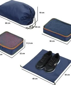 Coupon ???? CarryOn Protector Luxe Grote Reiskoffer - Trolley 77cm Met TSA-klikslot - 4-delige Packer Set - Ultralicht - Blauw ???? -Herschel Shop 550x527