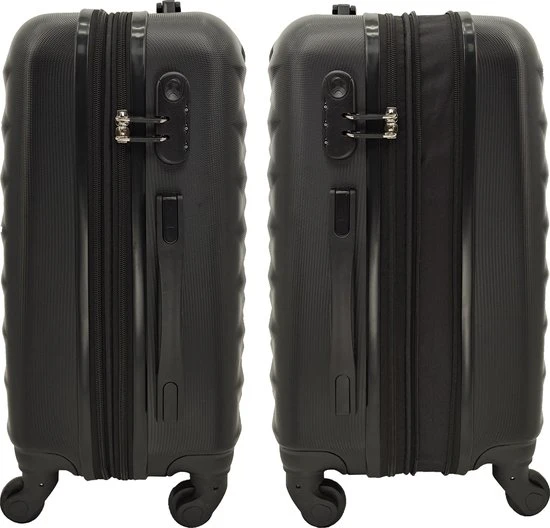 Gloednieuw ???? SB Travelbags 'Expandable' Bagage Koffer 65cm- Zwart ???? 4 Gloednieuw ???? SB Travelbags 'Expandable' Bagage Koffer 65cm- Zwart ???? - Afbeelding 2