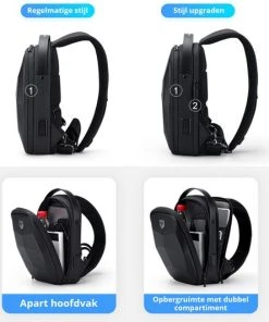 Nieuw ???? Brandie Fenruien - Rugzak - Schoudertas - Voor Heren Tas - Upgrade Stijl - Crossbody Tas Heren - 6386 - Zwart - 8*19*29 Cm - Lijn Polyester - Waterdicht - Heuptas - Schooltas - Reistassen - Draagtas - Oxford - Klep - 0,6 Kg ❤️ 32 Nieuw ???? Brandie Fenruien - Rugzak - Schoudertas - Voor Heren Tas - Upgrade Stijl - Crossbody Tas Heren - 6386 - Zwart - 8*19*29 Cm - Lijn Polyester - Waterdicht - Heuptas - Schooltas - Reistassen - Draagtas - Oxford - Klep - 0,6 Kg ❤️ -Herschel Shop 550x532