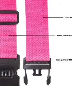 Promo ???? Combi Deal – Bagageband + 2 Stuks Aluminium Bagagelabels – Paars – Bagage Riem – Kofferlabel – 3-cijfer Slot – Kofferband – Reislabel - Thousandtravelmiles ???? -Herschel Shop 550x535 2