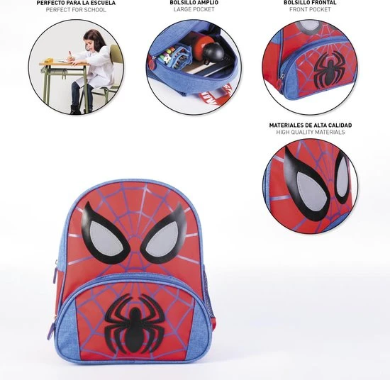 Uitgang ???? Spider-Man Marvel Spiderman Rugzak - 2 Vakken ???? 12 Uitgang ???? Spider-Man Marvel Spiderman Rugzak - 2 Vakken ???? - Afbeelding 10