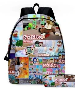 Goedkoopste ???? Overige Merken Roblox All Over Rugzak Met Etui - Kinderrugzak - Schooltas - Rugtas - Gymtas - Reistas ????