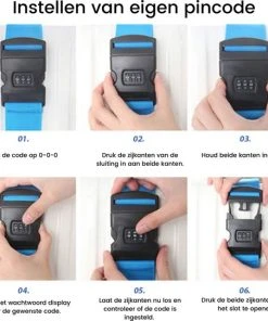 Promo ???? Combi Deal – Bagageband + 2 Stuks Aluminium Bagagelabels – Paars – Bagage Riem – Kofferlabel – 3-cijfer Slot – Kofferband – Reislabel - Thousandtravelmiles ???? -Herschel Shop 550x542