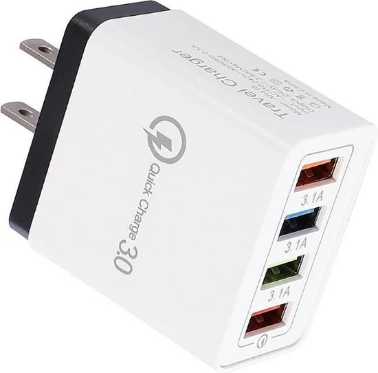 Goedkoop ???? Merkloos Reisstekker - USA USB Oplader - Amerikaanse Stekker - Usb Oplader - Usb Stekker - Snel Lader - 3.0 3A Usb Lader - Telefoon Adapter - 4 Poorten - Amerikaanse Stekker - Wit/zwart ???? 3 Goedkoop ???? Merkloos Reisstekker - USA USB Oplader - Amerikaanse Stekker - Usb Oplader - Usb Stekker - Snel Lader - 3.0 3A Usb Lader - Telefoon Adapter - 4 Poorten - Amerikaanse Stekker - Wit/zwart ????