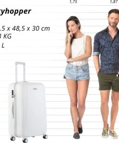 Promo ???? CarryOn Skyhopper Reiskoffer - 78cm TSA Trolley Met OKOBAN - Dubbele Wielen - Wit ???? 19 Promo ???? CarryOn Skyhopper Reiskoffer - 78cm TSA Trolley Met OKOBAN - Dubbele Wielen - Wit ???? -Herschel Shop 550x543 5