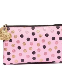 Uitgang ???? Zebra Trends Etui - Pencilcase Wild Dots Pink - Toilettas ????