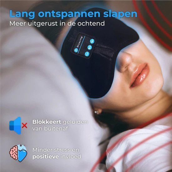 Aanbiedingen ✨ Nuvance - Verstelbaar Slaapmasker Met Bluetooth - Mannen - Vrouwen - Kinderen - Oogmasker - Zwart ???? 4 Aanbiedingen ✨ Nuvance - Verstelbaar Slaapmasker Met Bluetooth - Mannen - Vrouwen - Kinderen - Oogmasker - Zwart ???? - Afbeelding 2