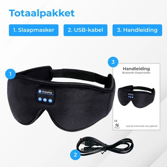 Aanbiedingen ✨ Nuvance - Verstelbaar Slaapmasker Met Bluetooth - Mannen - Vrouwen - Kinderen - Oogmasker - Zwart ???? 10 Aanbiedingen ✨ Nuvance - Verstelbaar Slaapmasker Met Bluetooth - Mannen - Vrouwen - Kinderen - Oogmasker - Zwart ???? - Afbeelding 8