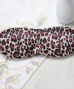 Korting ???? Merkloos Premium Zijden - 3D Deluxe - Slaapmasker - Oogmasker - Panterprint ❤️