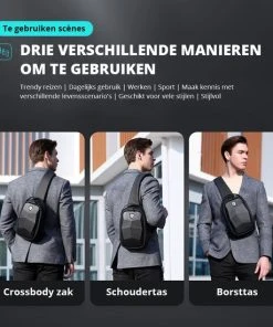 Nieuw ???? Brandie Fenruien - Rugzak - Schoudertas - Voor Heren Tas - Upgrade Stijl - Crossbody Tas Heren - 6386 - Zwart - 8*19*29 Cm - Lijn Polyester - Waterdicht - Heuptas - Schooltas - Reistassen - Draagtas - Oxford - Klep - 0,6 Kg ❤️ 27 Nieuw ???? Brandie Fenruien - Rugzak - Schoudertas - Voor Heren Tas - Upgrade Stijl - Crossbody Tas Heren - 6386 - Zwart - 8*19*29 Cm - Lijn Polyester - Waterdicht - Heuptas - Schooltas - Reistassen - Draagtas - Oxford - Klep - 0,6 Kg ❤️ -Herschel Shop 550x550 191