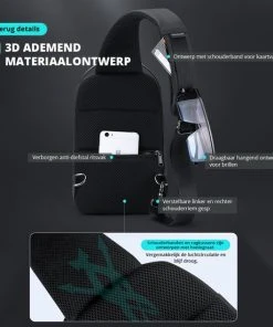 Nieuw ???? Brandie Fenruien - Rugzak - Schoudertas - Voor Heren Tas - Upgrade Stijl - Crossbody Tas Heren - 6386 - Zwart - 8*19*29 Cm - Lijn Polyester - Waterdicht - Heuptas - Schooltas - Reistassen - Draagtas - Oxford - Klep - 0,6 Kg ❤️ 30 Nieuw ???? Brandie Fenruien - Rugzak - Schoudertas - Voor Heren Tas - Upgrade Stijl - Crossbody Tas Heren - 6386 - Zwart - 8*19*29 Cm - Lijn Polyester - Waterdicht - Heuptas - Schooltas - Reistassen - Draagtas - Oxford - Klep - 0,6 Kg ❤️ -Herschel Shop 550x550 194