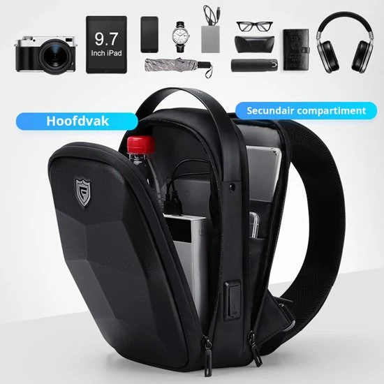 Nieuw ???? Brandie Fenruien - Rugzak - Schoudertas - Voor Heren Tas - Upgrade Stijl - Crossbody Tas Heren - 6386 - Zwart - 8*19*29 Cm - Lijn Polyester - Waterdicht - Heuptas - Schooltas - Reistassen - Draagtas - Oxford - Klep - 0,6 Kg ❤️ 15 Nieuw ???? Brandie Fenruien - Rugzak - Schoudertas - Voor Heren Tas - Upgrade Stijl - Crossbody Tas Heren - 6386 - Zwart - 8*19*29 Cm - Lijn Polyester - Waterdicht - Heuptas - Schooltas - Reistassen - Draagtas - Oxford - Klep - 0,6 Kg ❤️ - Afbeelding 13