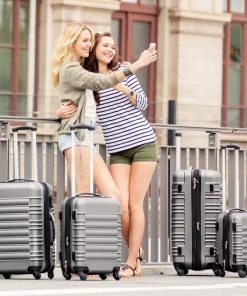 Promo ???? Tectake - Kofferset ABS 4-delig -Verwijderbare Wielen - Kleur : Champagne ???? -Herschel Shop 550x550 280