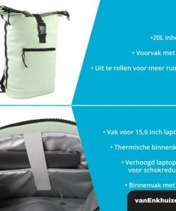 Hete verkoop ✔️ Van Enkhuizen VanEnkhuizen Rolltop Rugzak Met Laptopvak 15,6 Inch - 20 Liter - Waterafstotend En Thermo Materiaal - Mint ???? 13 Hete verkoop ✔️ Van Enkhuizen VanEnkhuizen Rolltop Rugzak Met Laptopvak 15,6 Inch - 20 Liter - Waterafstotend En Thermo Materiaal - Mint ???? -Herschel Shop 550x550 363