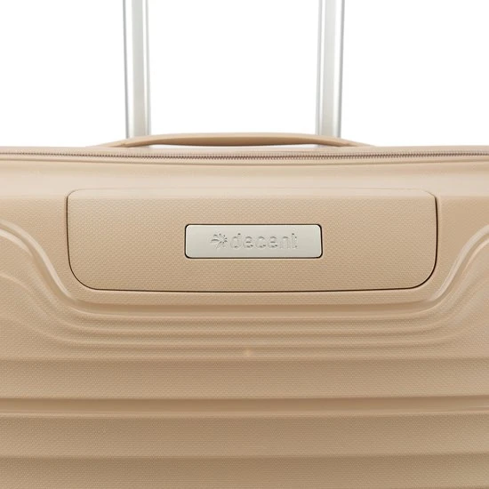 Gloednieuw ✨ Decent Harde Koffer / Trolley / Reiskoffer - Explorer - 77 Cm (XL) - Champagne ???? 7 Gloednieuw ✨ Decent Harde Koffer / Trolley / Reiskoffer - Explorer - 77 Cm (XL) - Champagne ???? - Afbeelding 5