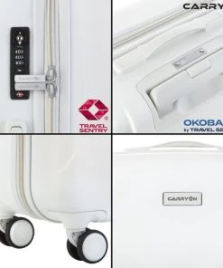 Promo ???? CarryOn Skyhopper Reiskoffer - 78cm TSA Trolley Met OKOBAN - Dubbele Wielen - Wit ???? 16 Promo ???? CarryOn Skyhopper Reiskoffer - 78cm TSA Trolley Met OKOBAN - Dubbele Wielen - Wit ???? -Herschel Shop 550x550 424