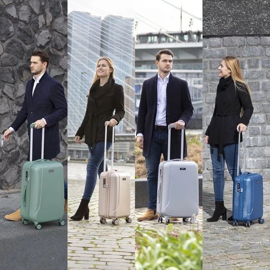 Promo ???? CarryOn Skyhopper Reiskoffer - 78cm TSA Trolley Met OKOBAN - Dubbele Wielen - Wit ???? 9 Promo ???? CarryOn Skyhopper Reiskoffer - 78cm TSA Trolley Met OKOBAN - Dubbele Wielen - Wit ???? - Afbeelding 7