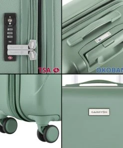 Nieuw ???? CarryOn Skyhopper Kofferset – TSA ???? Handbagage + Reiskoffer 78cm – Dubbele Wielen - Olijf ???? -Herschel Shop 550x550 462