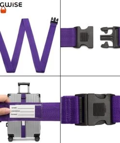 Goedkoopste ???? Bagwise 2 X Kofferriem - Bagage Band - Luggage Belt - Bagage Gordel -Afstelbaar - 200cm Lang 5 Cm Breed - Paars ???? -Herschel Shop 550x550 536