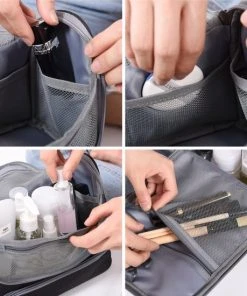 Flash-uitverkoop ???? Rainbecom Toilettassen - Beautycases - Toilettas Met Haak - Reis Organizer - Blauw ❤️ -Herschel Shop 550x550 552