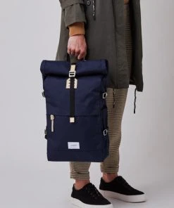 Kopen ???? Sandqvist Rugzak Bernt Navy Blauw Rolltop Rugtas - Waterdicht 20 Lt ???? -Herschel Shop 550x550 592