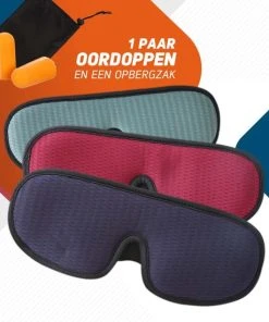 Promo ???? SleepCore® - Slaapmasker - 3D - Oog Masker - Ademend - Slapen - Ooglap - Licht Blokkerend -Comfortabele - Nachtmasker - Blinddoek - 3D - 100% Verduisterend - Slaap Beter - Masker - Rust ????