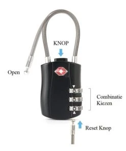 Beste deal ???? Merkloos 2 TSA Koffersloten - Cijferslot - Bagageslot - Hangslot - Zwart - Flexibel Hangslot - Reisslot - ???? Backpack Reisslot - Travel Cabellock - Kofferslot - TSA Cijferslot - Kabelslot ???? -Herschel Shop 550x550 747