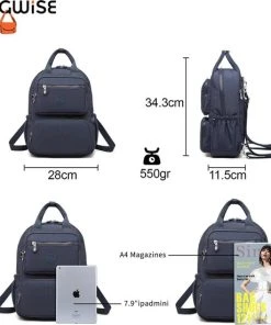 Begroting ???? Bagwise® Rugzak - Rugtas - 10 Lt - Dames - Heren - (CR1248) Donker Blauw ???? -Herschel Shop 550x551 2