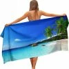 Coupon ✔️ Ulticool - Strand Natuur Zee Eiland Palmboom - Handdoek Microvezel - Sneldrogend Badlaken – 160 X 80 Cm - Voor Reizen Fitness Gym Sport - Reishanddoek - Microfiber Decoratie Doek - Voor Man Of Vrouw - Lichtgewicht Kleed Reis Strandlaken ???? -Herschel Shop 550x553 11