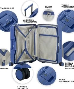 Coupon ???? CarryOn Protector Luxe Grote Reiskoffer - Trolley 77cm Met TSA-klikslot - 4-delige Packer Set - Ultralicht - Blauw ???? -Herschel Shop 550x555 1