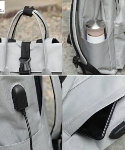 Goedkoop ???? Merkloos San Vitale® - Roll-Top USB - Rugzak – Laptop – 15,6 Inch – ???? Backpack – Waterafstotend – Rugtas – Zwart ???? -Herschel Shop 550x556 6