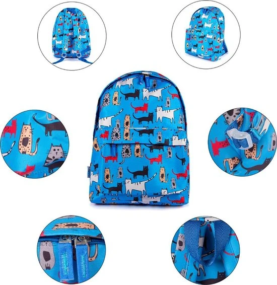 Top 10 ???? Biggdesign Cats In Istanbul Rugzak | Polyester Stof | Functioneel | Schooltas | Verstelbare Riem | Speciaal Kunstenaarontwerp | Rits | Blauw | 43 Cm | Dubbele Trade ???? 7 Top 10 ???? Biggdesign Cats In Istanbul Rugzak | Polyester Stof | Functioneel | Schooltas | Verstelbare Riem | Speciaal Kunstenaarontwerp | Rits | Blauw | 43 Cm | Dubbele Trade ???? - Afbeelding 5