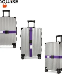 Goedkoopste ???? Bagwise 2 X Kofferriem - Bagage Band - Luggage Belt - Bagage Gordel -Afstelbaar - 200cm Lang 5 Cm Breed - Paars ???? -Herschel Shop 550x568 3