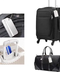 Promo ???? Combi Deal – Bagageband + 2 Stuks Aluminium Bagagelabels – Paars – Bagage Riem – Kofferlabel – 3-cijfer Slot – Kofferband – Reislabel - Thousandtravelmiles ???? -Herschel Shop 550x576 1