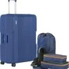 Coupon ???? CarryOn Protector Luxe Grote Reiskoffer - Trolley 77cm Met TSA-klikslot - 4-delige Packer Set - Ultralicht - Blauw ???? 1 Coupon ???? CarryOn Protector Luxe Grote Reiskoffer - Trolley 77cm Met TSA-klikslot - 4-delige Packer Set - Ultralicht - Blauw ???? -Herschel Shop 550x576