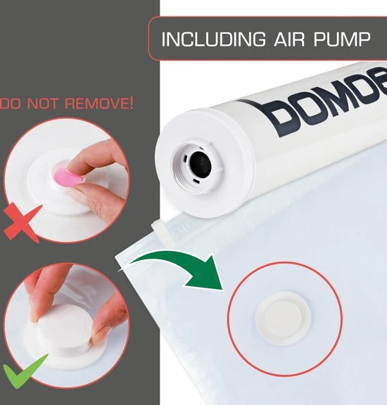 Gloednieuw ???? Bomoe Vacuumzakken Kleding Knippa – Set á 6 Stuks Herbruikbaar Vacuum Opbergzakken – Compressiezakken Met Pomp - Vacuum Bags – Maat L ???? 4 Gloednieuw ???? Bomoe Vacuumzakken Kleding Knippa – Set á 6 Stuks Herbruikbaar Vacuum Opbergzakken – Compressiezakken Met Pomp - Vacuum Bags – Maat L ???? - Afbeelding 2