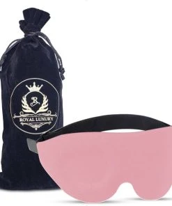 Top 10 ???? Royal Luxury - Premium 3D Ergonomische Slaapmasker Voor Vrouwen- Mannen En Kinderen- Met Luxe Opberg Zak - Reis - Yoga - Roze ⌛