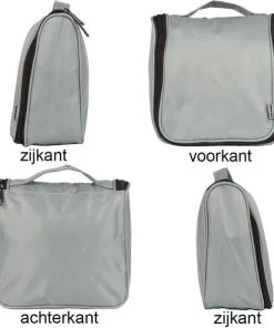 Hete verkoop ???? TravelSky Reis Toilettas Met Haak Travel Etui Organizer Voor Toiletartikelen Kamperen & Reizen Accessoires – Geschikt Voor Dames En Heren – Grijs ???? -Herschel Shop 550x595 3