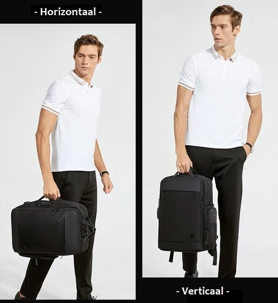 Goedkoopste ???? Golden Wolf Rugzak Anti-diefstal / Rugtas / Reistas / Weekendtas / Schooltas / 46x31x18(of 27)cm (25 Of 37l)/ Laptop 17 Inch / USB -oplaadpoort / Zwart / Waterfles ✨ 11 Goedkoopste ???? Golden Wolf Rugzak Anti-diefstal / Rugtas / Reistas / Weekendtas / Schooltas / 46x31x18(of 27)cm (25 Of 37l)/ Laptop 17 Inch / USB -oplaadpoort / Zwart / Waterfles ✨ - Afbeelding 9