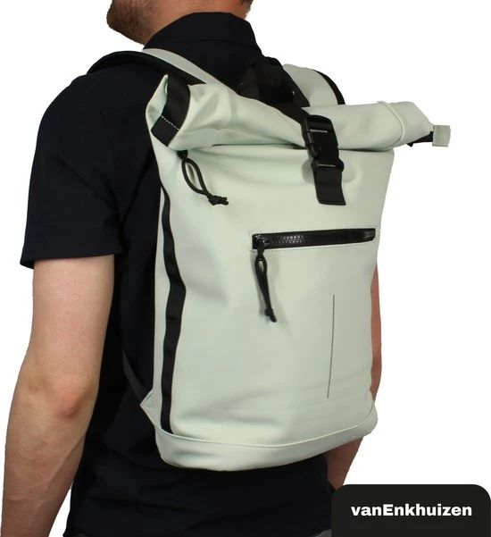 Hete verkoop ✔️ Van Enkhuizen VanEnkhuizen Rolltop Rugzak Met Laptopvak 15,6 Inch - 20 Liter - Waterafstotend En Thermo Materiaal - Mint ???? 7 Hete verkoop ✔️ Van Enkhuizen VanEnkhuizen Rolltop Rugzak Met Laptopvak 15,6 Inch - 20 Liter - Waterafstotend En Thermo Materiaal - Mint ???? - Afbeelding 5