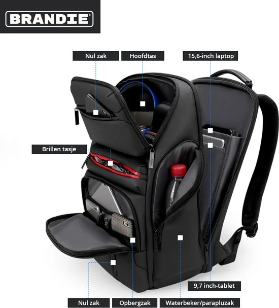 Nieuw ???? Brandie® - Rugzak - Laptop Rugzak Tot 15.6 Inch Voor Unisex - Schooltas - Waterdicht - Anti-diefstal TSA Slot - Capaciteit 39L - USB Poort - Met Regenhoes - Schoudertas Voor Reizen En Zakelijk Werk - Gewicht 1.3KG - Maat 30*22*46 Inch - Zwart Gery ⌛ 17 Nieuw ???? Brandie® - Rugzak - Laptop Rugzak Tot 15.6 Inch Voor Unisex - Schooltas - Waterdicht - Anti-diefstal TSA Slot - Capaciteit 39L - USB Poort - Met Regenhoes - Schoudertas Voor Reizen En Zakelijk Werk - Gewicht 1.3KG - Maat 30*22*46 Inch - Zwart Gery ⌛ - Afbeelding 15