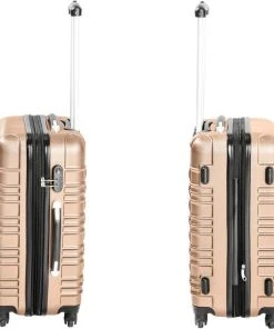 Promo ???? Tectake - Kofferset ABS 4-delig -Verwijderbare Wielen - Kleur : Champagne ???? -Herschel Shop 550x608 2