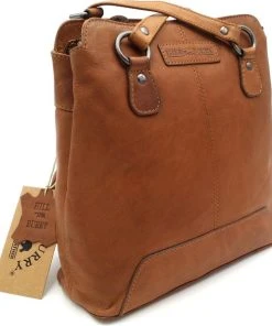 Goedkoop ⭐ Hillburry Hill Burry – VB100208 - 4065 - Echt Lederen - Dames Rugzak En Schoudertas - Stevig - Chique - Uitstraling - Vintage Leder- Bruin /cognac ✨