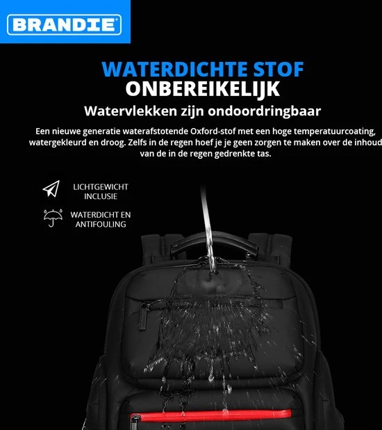 Nieuw ???? Brandie® - Rugzak - Laptop Rugzak Tot 15.6 Inch Voor Unisex - Schooltas - Waterdicht - Anti-diefstal TSA Slot - Capaciteit 39L - USB Poort - Met Regenhoes - Schoudertas Voor Reizen En Zakelijk Werk - Gewicht 1.3KG - Maat 30*22*46 Inch - Zwart Gery ⌛ 8 Nieuw ???? Brandie® - Rugzak - Laptop Rugzak Tot 15.6 Inch Voor Unisex - Schooltas - Waterdicht - Anti-diefstal TSA Slot - Capaciteit 39L - USB Poort - Met Regenhoes - Schoudertas Voor Reizen En Zakelijk Werk - Gewicht 1.3KG - Maat 30*22*46 Inch - Zwart Gery ⌛ - Afbeelding 6