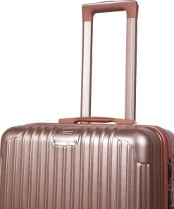 Kopen ???? Royal Swiss - Kofferset - Cijferslot- Lichtgewicht Koffer - 4 Wielen- Rosé Gold ???? -Herschel Shop 550x619 3