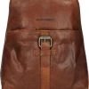 Goedkoop ???? Spikes & Sparrow Rugtas / Rugzak / Schooltas - Bronco - 6 Liter - Leer - Cognac ✔️