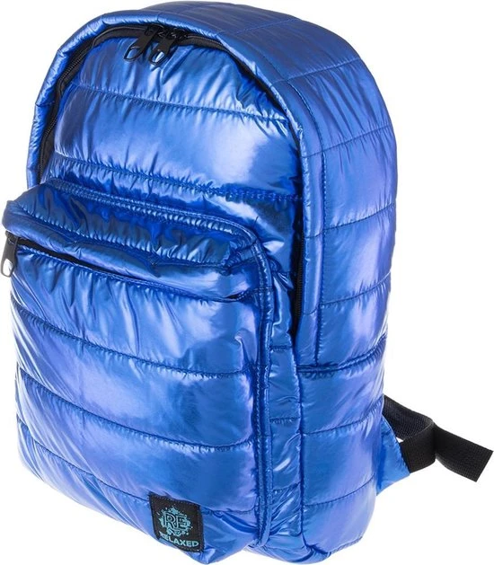 Nieuw ???? BiggDesign Rugtas - Schooltas - Rugzak - Metallic Tas - Blauw ???? 5 Nieuw ???? BiggDesign Rugtas - Schooltas - Rugzak - Metallic Tas - Blauw ???? - Afbeelding 3